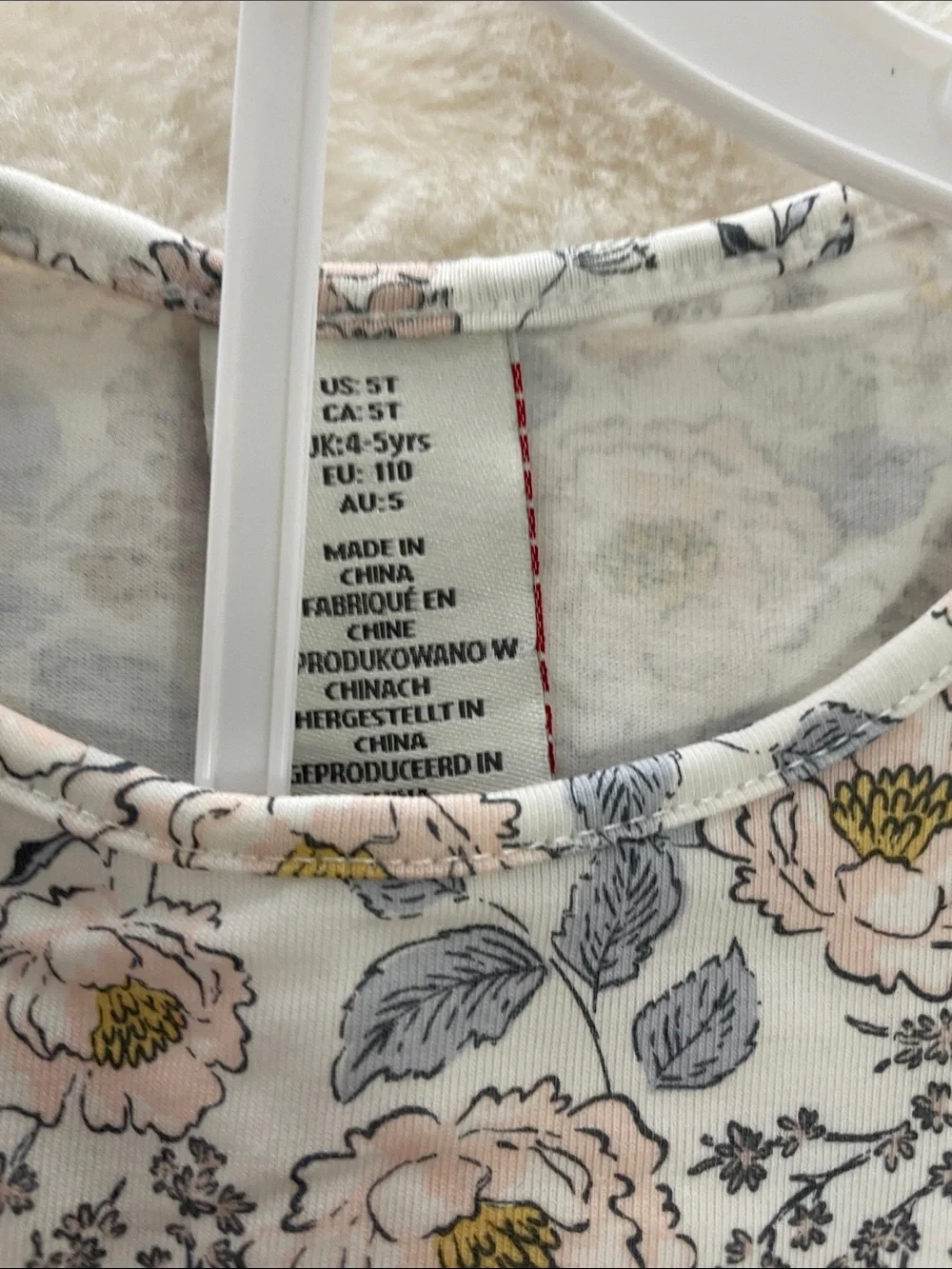 SALE! NWT Aspen Kids Pink Hooded Jacket with Floral Top and Navy Leggings 5T